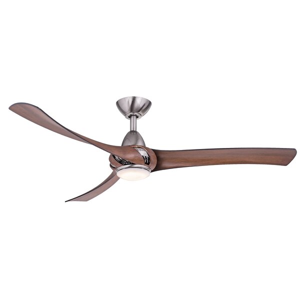 52" Cairo 3 - Blade LED Propeller Ceiling Fan with Remote Control and